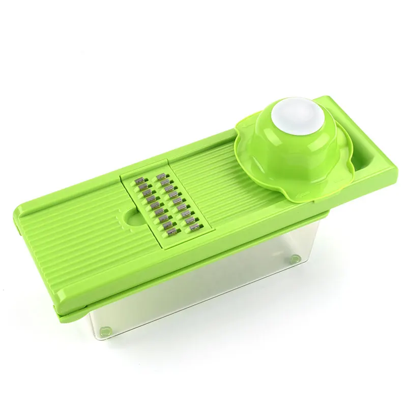 10-in-1 Vegetable Chopper Cheese Grater Hand Crank Mandoline Slicer Food Cutter Shredder for Onion Fruit Potato