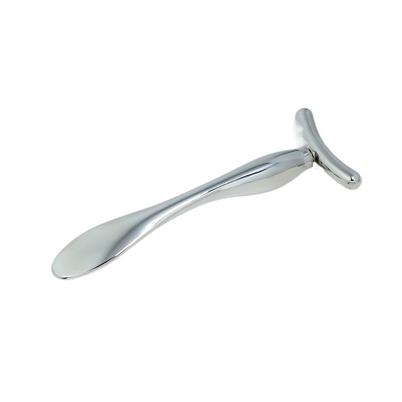 Factory Hot Sale Garnier Ultra Lift Cream Stick For Dark Circles And Puffiness Cosmetic Metal Spoon Eye Massage Tool