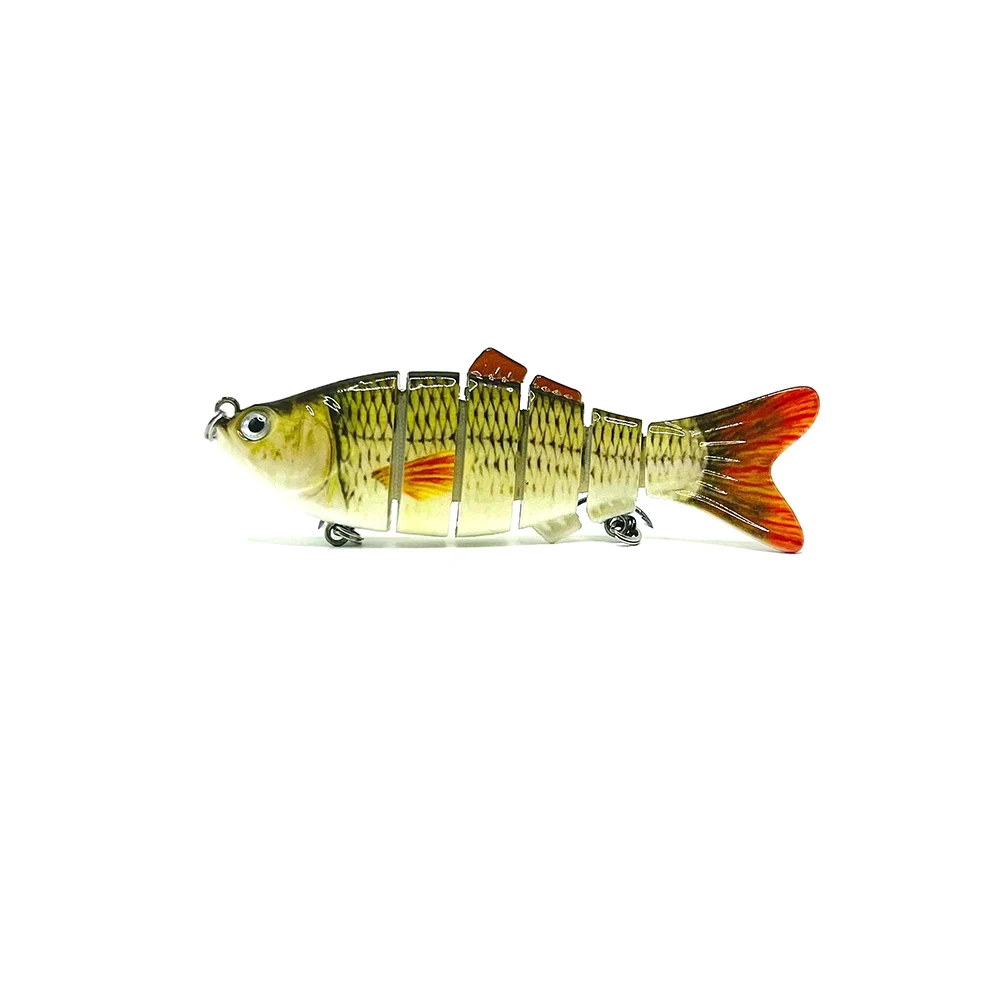 Multi-Jointed Plastic Hard Lure Top Water Lifelike Swim Baits for Freshwater and Saltwater Fishing Lake River Position