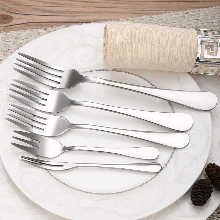 Forks In Different Sizes Dinner Fork Salad Dessert Tea Fruit Mirror Silver Stainless Steel Fork In Bulk