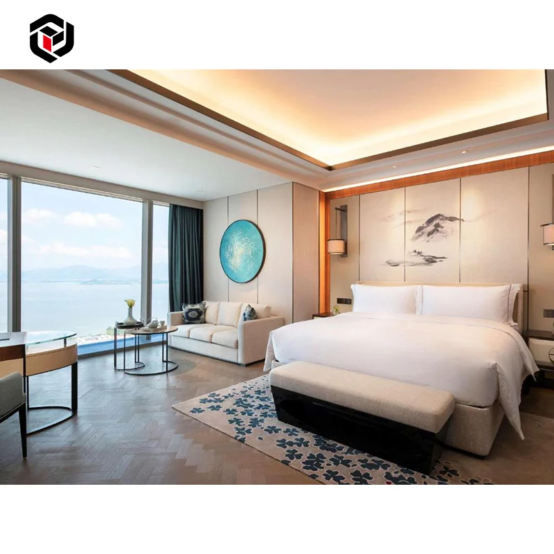 British Royal Aristocratic Modern Style Bedroom Set Hilton Hotel Furniture