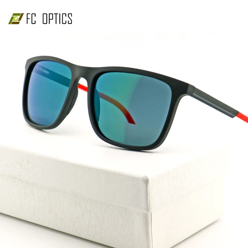 fashion Retro Shield Visor Style Tr90 Oversized Sunglass 2022 2022 FC Flat Top Square Vintage Fashion Sunglasses Polarized Fashion Shape