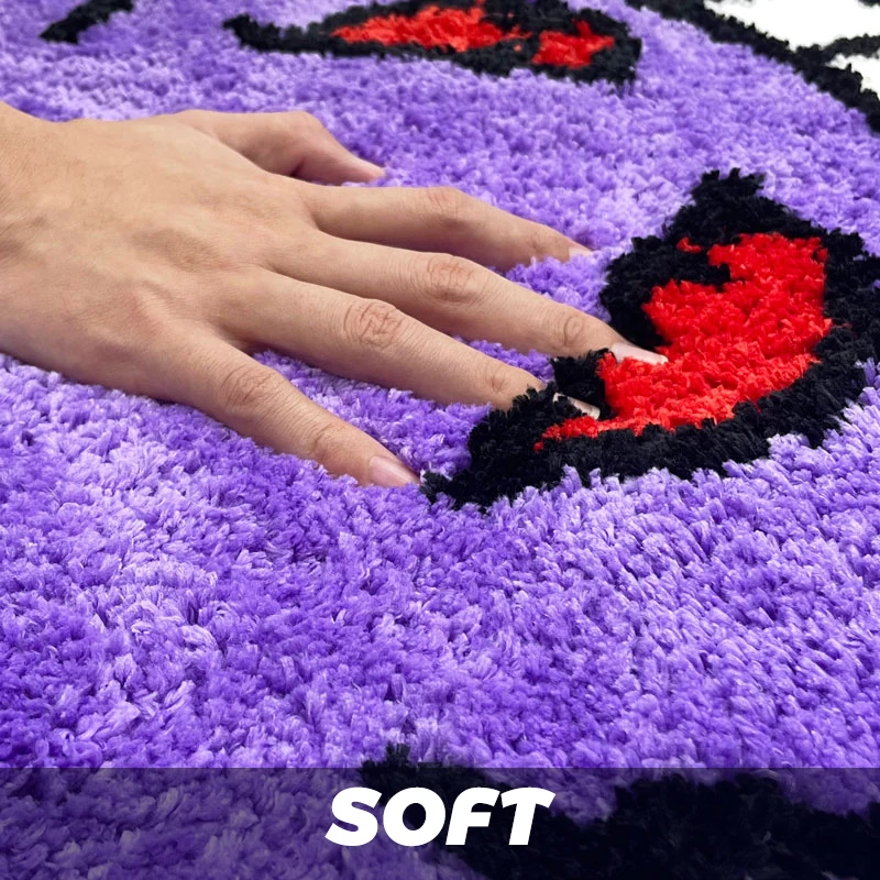 Custom Logo Luxury Carpet Anime 3D Irregular Hand Made Tufted Large Shape Rug