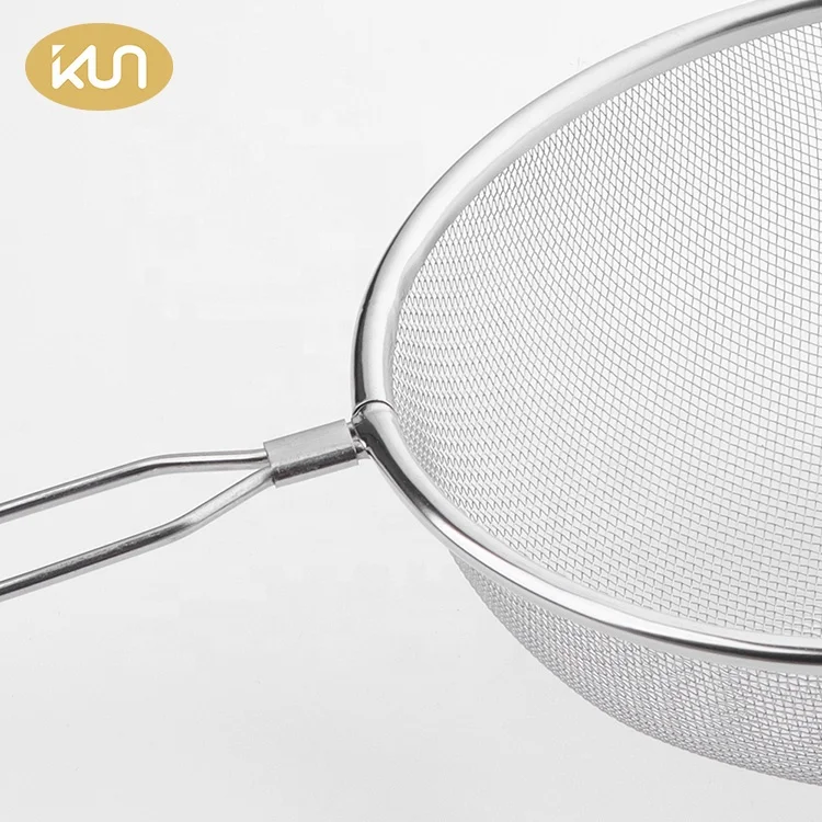 Baking Tools  Flour Colander Sifter Stainless Steel Fine Mesh Strainer For Kitchen