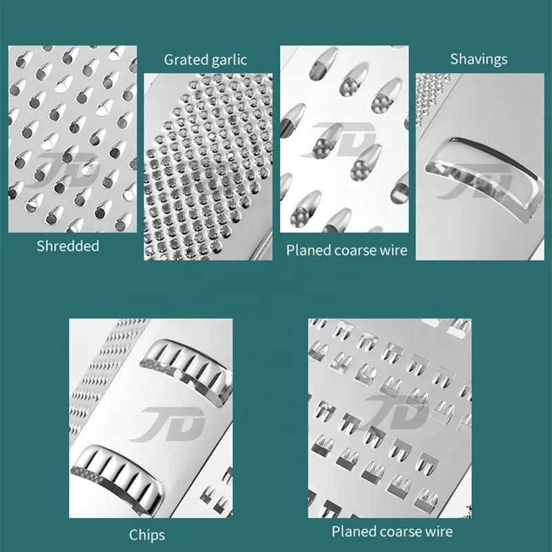 Stainless Steel Six-sided Planer Vegetable Fruit Slicer Multi Function Kitchen Grater For Potato Cucumber