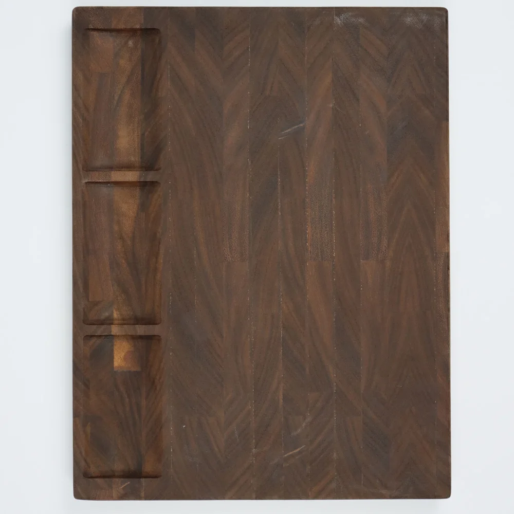 Wooden Carving Board with Juice Well made from Sustainable Hardwood USA Black Walnut Wood Cutting Board Butcher Block