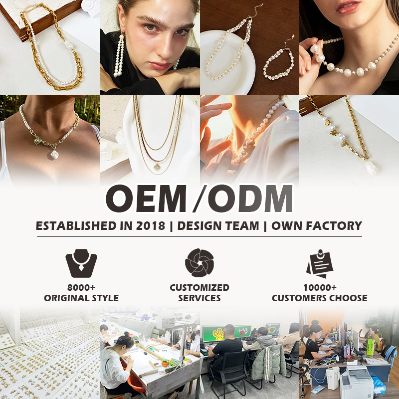 Регулируемое ожерелье из нержавеющей стали с бисером позолоченные цепочки сердечками и жемчугом для вечеринки пляжный подарок