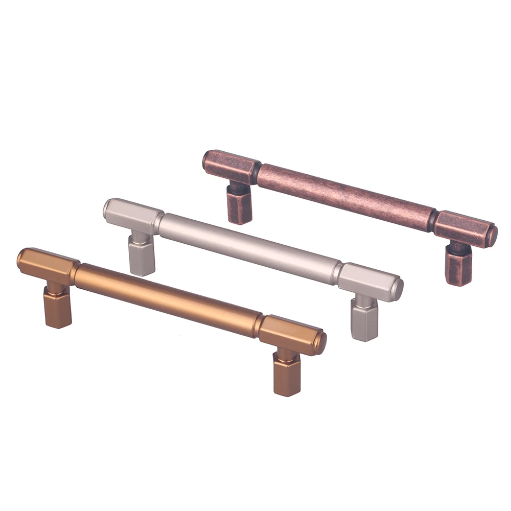 factory price brushed nickel cabinet golden handles for round furniture