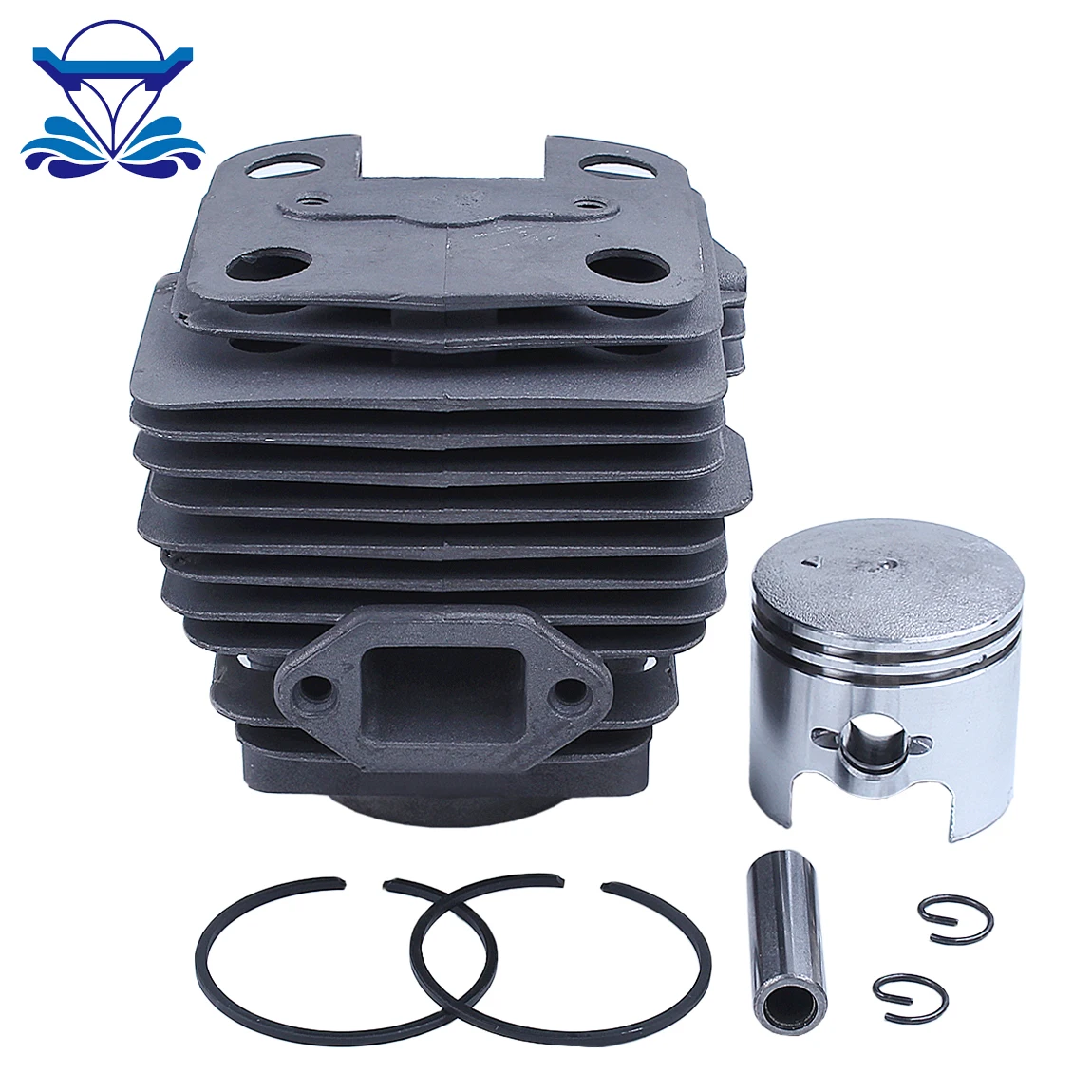 Field Mower Engine Dia 40mm Cylinder Piston Ring Kit for Husqvarna 143R-II 443R Grass Trimmer