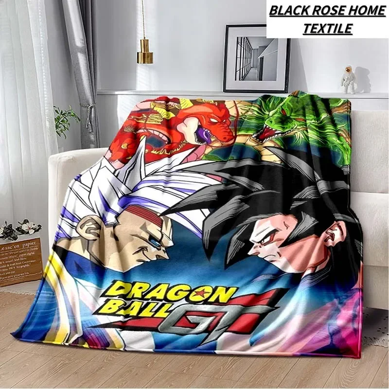 Fashion Art Print Anime D-Dragons B-Balls Blanket Family Living Room Sofa Noon Break Plush Sleeping Blanket Adult Birthday Gift