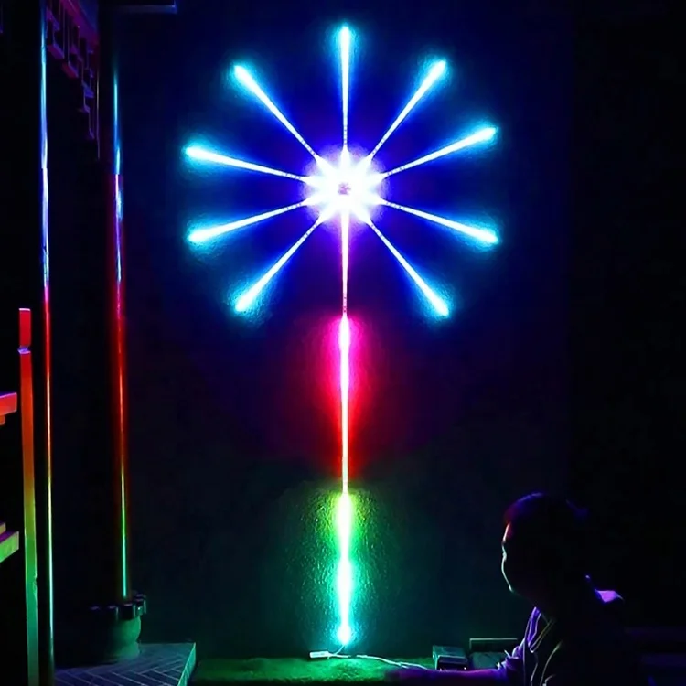 Fireworks Led Strip Lights,Firework Lights with Remote Control,Led Strip Lights for Bedroom Decorations, Christmas, Party, Bar,