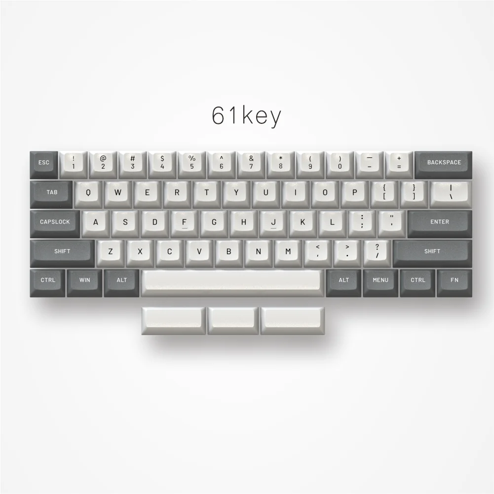 SIKAKEYB  60% 84 64 61 68KEY ORIGINAL HEIGHT SPHERICAL PBT DOUBLESHOT BACKLIGHT  KEYCAPS SETS COLORFUL KEYBOARD KEYCAPS