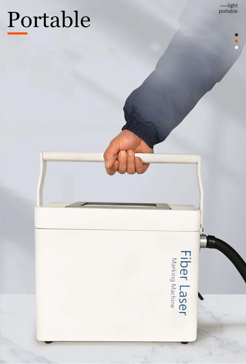 Easy To Move 20W 30W Portable Metal Engraver Mini Cutter Device Handheld Laser Printer