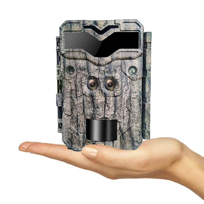 Hunting camera KW698 0.25s response speed 30MP 1080PHD no-glow 100ft night range dual sensors 4K waterproof IP67 scouting camera