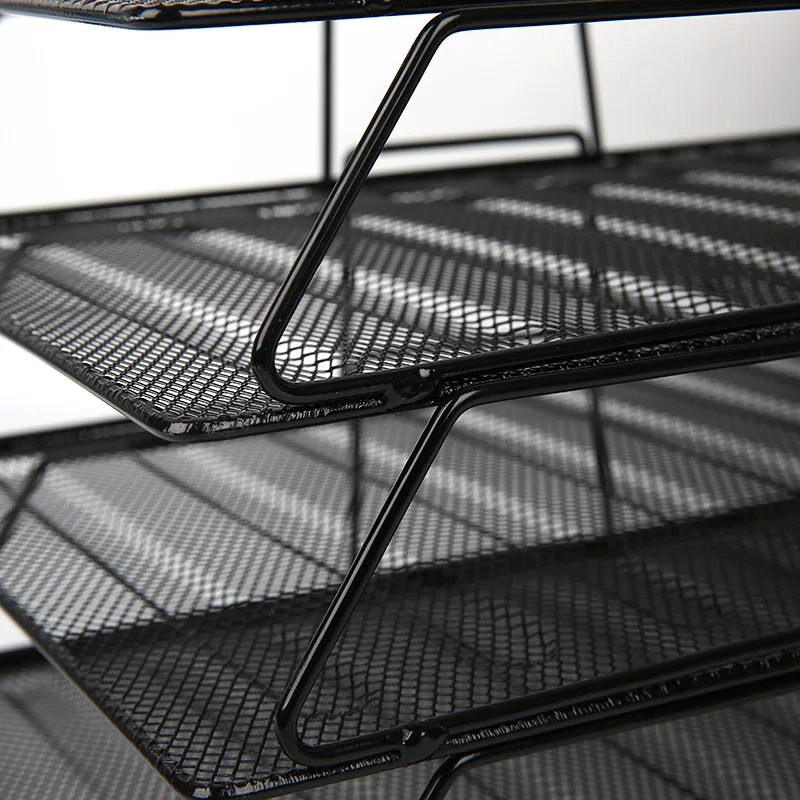 Стойка для магазинов из проволочной сетки, металлический сетчатый держатель для файлов на заказ для офиса