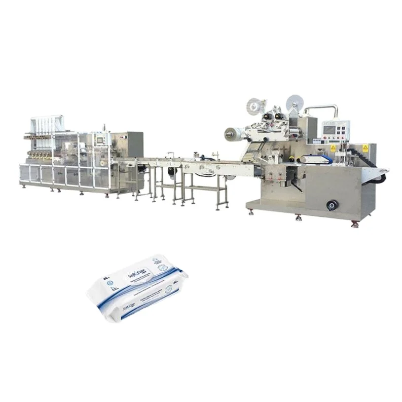 Cross Fold Wet Wipes Machine Pocket Making Big Capacity