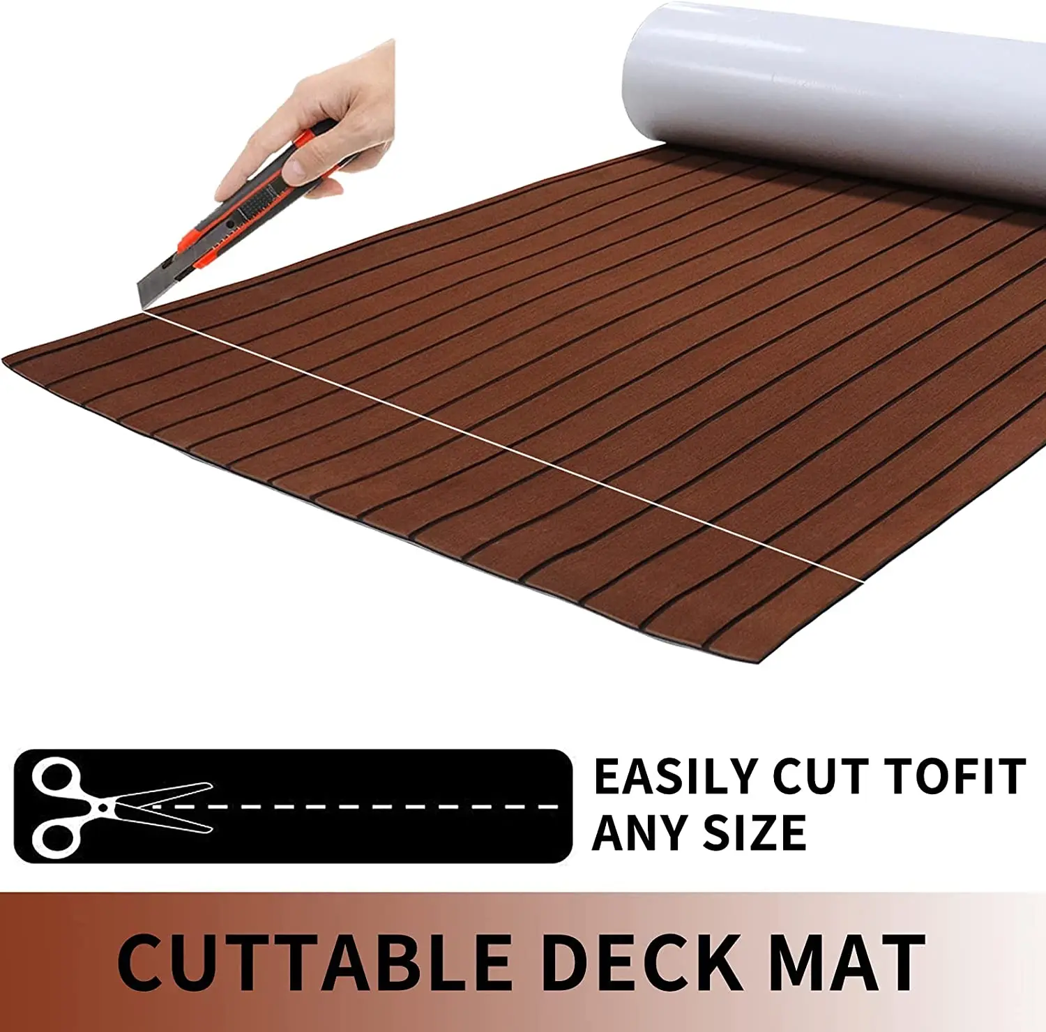 DIY yacht EVA foam flooring marine anti slip teak decking sheet durable anti UV boat flooring decoration pad