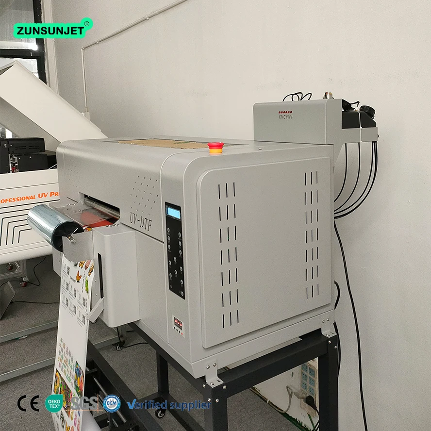 ZUNSUNJET Automatic A3 Uv Printer uvdtf dtf uv impresora Transfer Sticker Printer