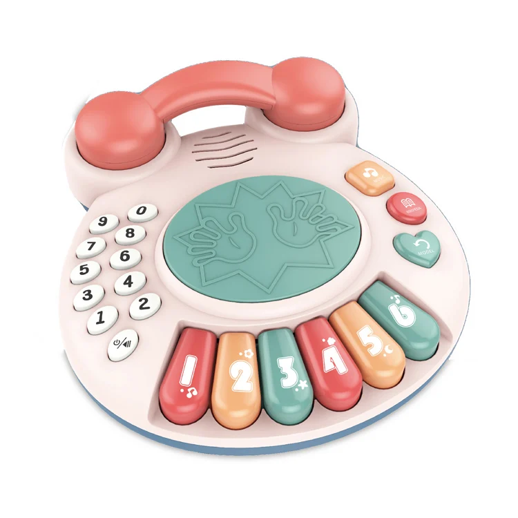 Battery Operated Baby Toy Phone Musical Kids Musical Telephone Toys With Light other baby toys