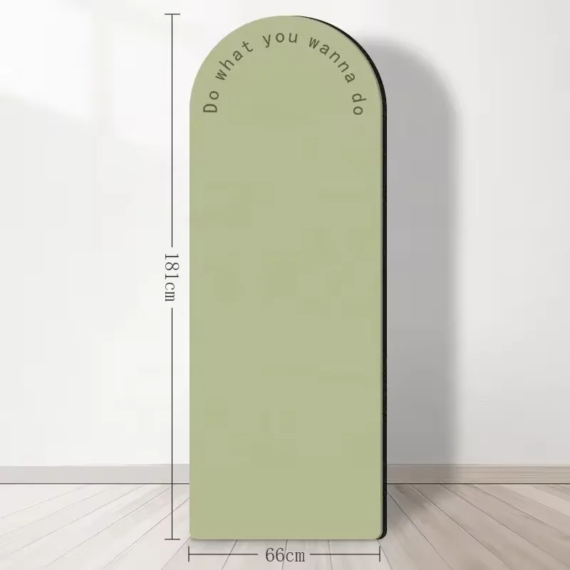 Full Printing Customize Logo Travel Arched Shape Eco Yoga Mats Suppliers Pu Natural Rubber Yoga Mat Oval Yoga Mat