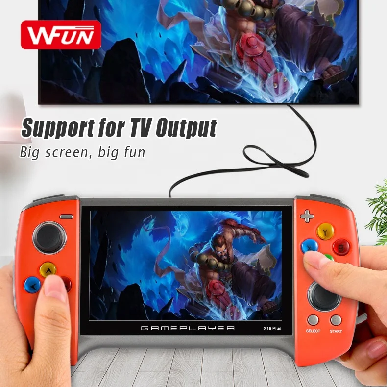 Портативная портативная игровая консоль X19 plus мини-Ретро система встроенные классические игры цветной TFT-экран для детей и