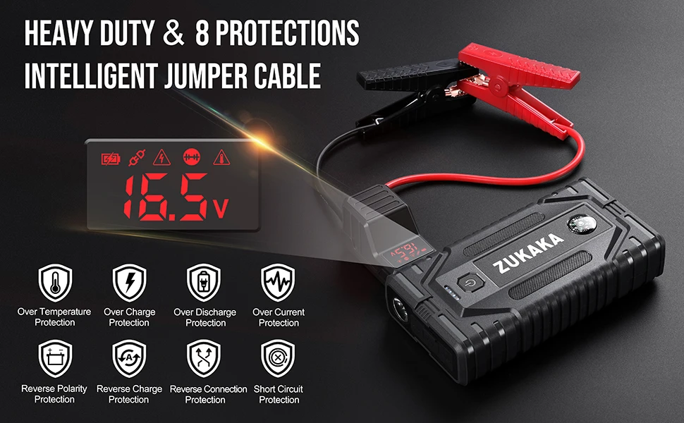 portable car battery charger jump starter heavy duty car jump starter kit