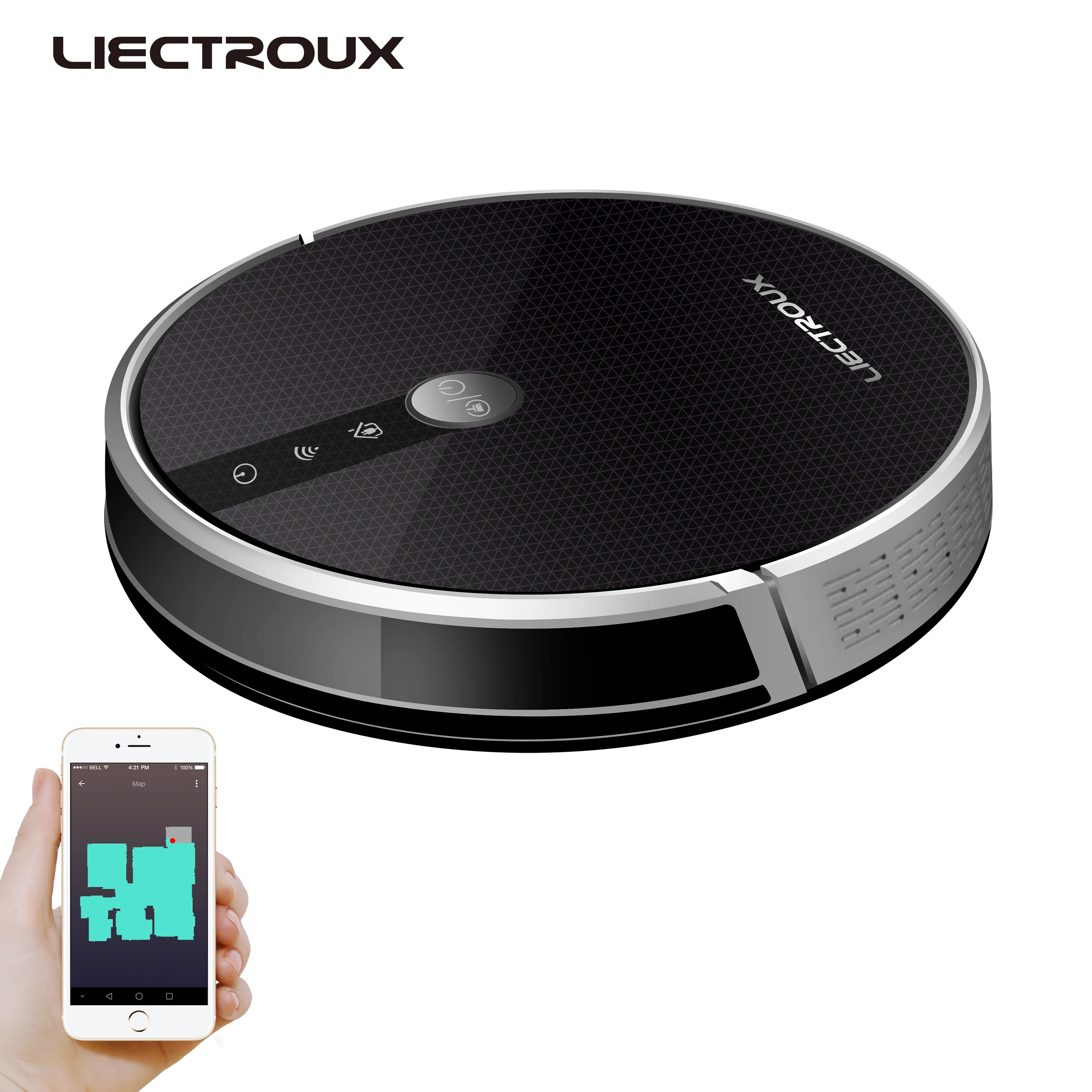 Best Selling Liectroux C30B  Map Navigation Sweeping and Mopping Wifi App Controlled Smart Vacuum Cleaner