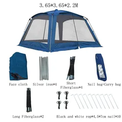 Custom Portable Camping Mosquito Net Outdoor Sunshade Cover Mesh Tent for Family Party Garden Beach Travelling Camping Tent