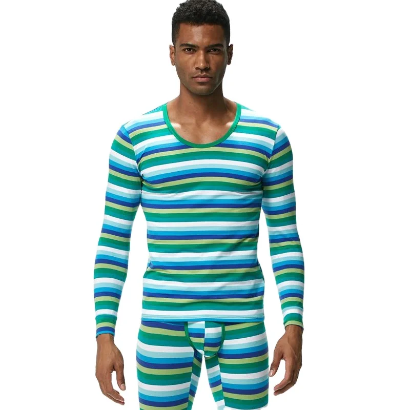 Pure cotton men underwear thermal suit high quality men long johns