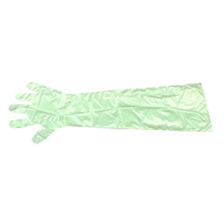 
High Strength PE Long Sleeve Disposable Veterinary Insemination Gloves 