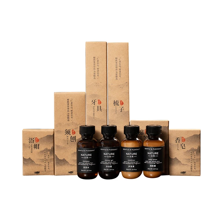 Новое поступление, Лучшая цена, роскошный набор из четырех предметов для туалетных принадлежностей для отеля, набор аксессуаров для комнат