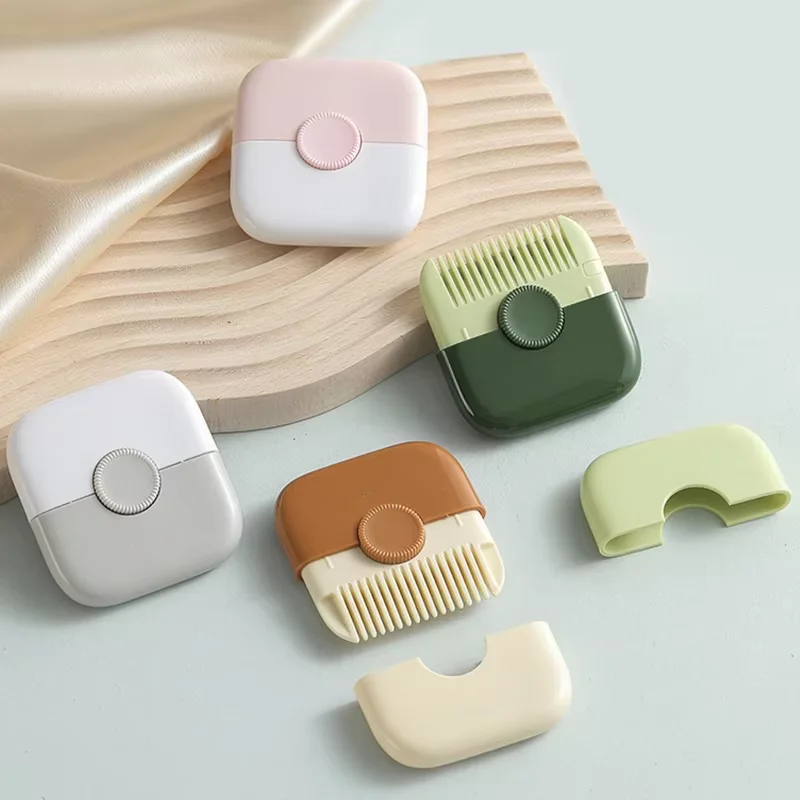 Custom LOGO 2 in 1 Hair Trimmer, Manual Bangs Trimmer Comb for Girls Women, Double Sided Hair Razor Comb Cutter