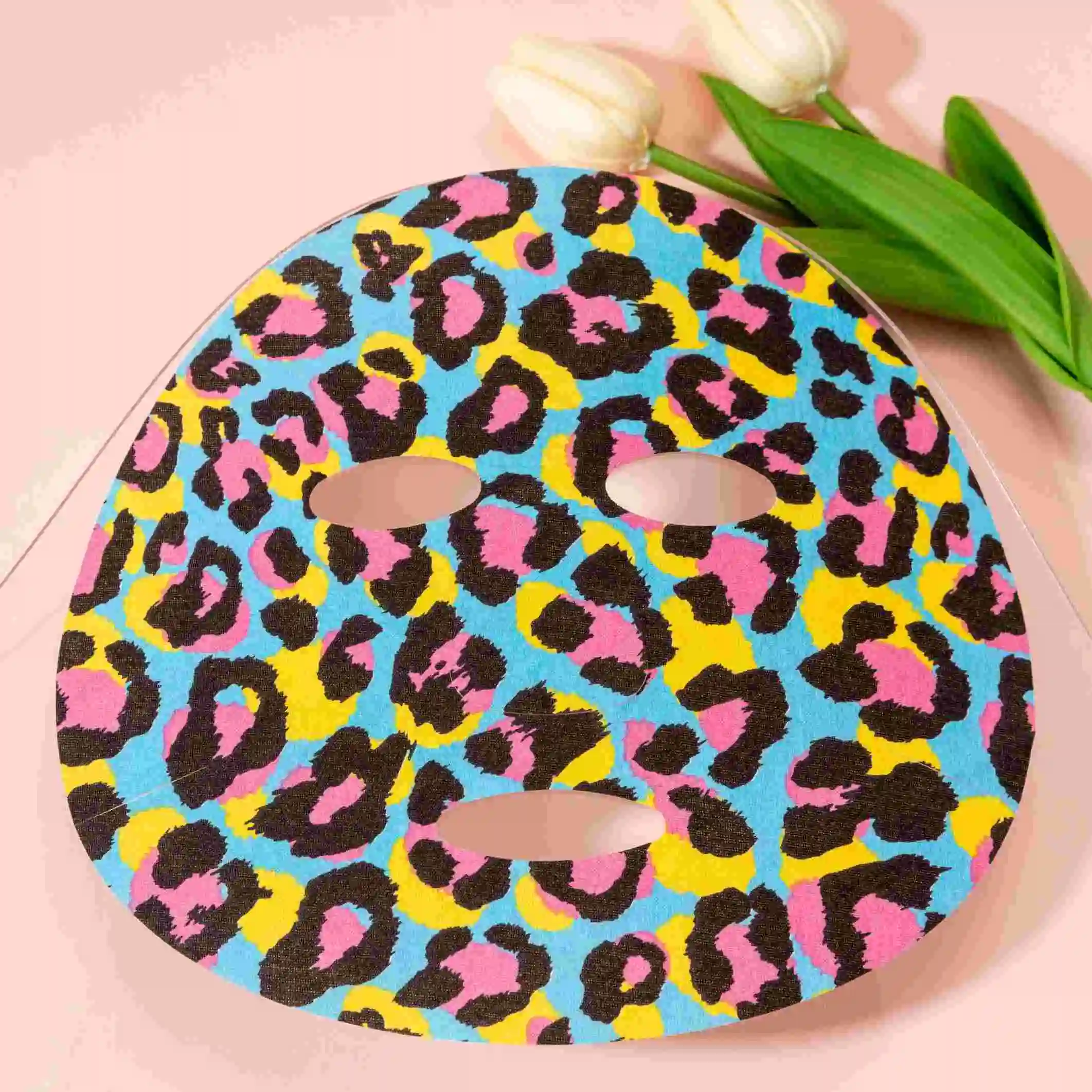Wholesale Eco Friendly leopard print Facial Mask Materials Silky Soft Non-Woven Sheet Mask