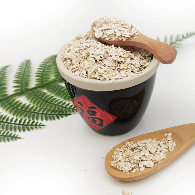 
rolled oats flake instant breakfast eaten directly after being mixed with boiling water 