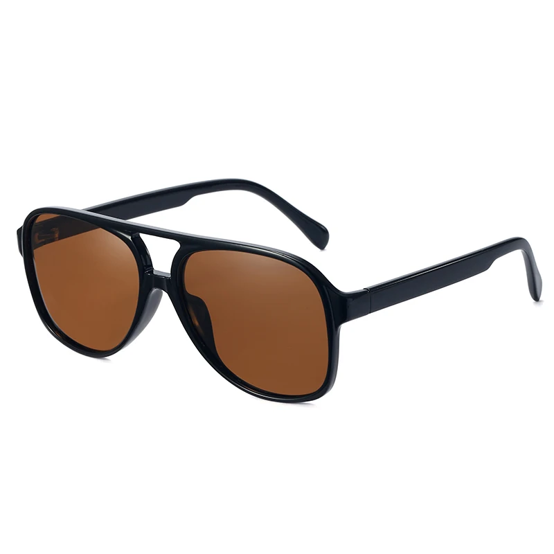 MS 95144 New Italian Fashion Brands Sunglasses Yellow Lens Women Men Pilot Glasses Polarized Shades gafas de marca