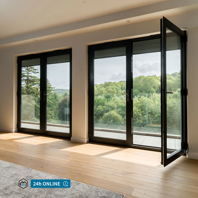 guangdong wholesale modern balcony metal frame glass patio door design doors and windows