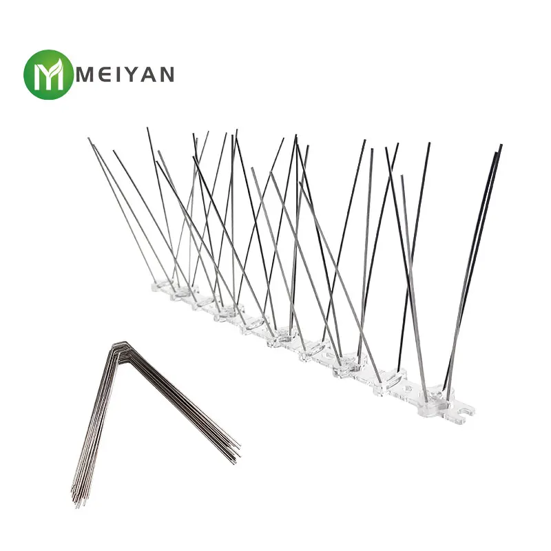Anti bird thorn manufacturer wholesale outdoor plastic base stainless steel anti bird thorn