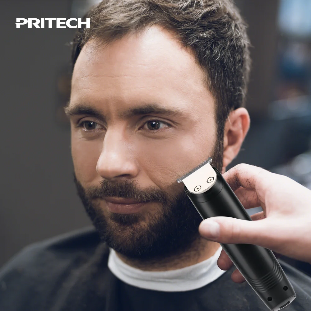 PRITECH usb charging 90mins-using cordless hair clipper 3-in-1 electric hair trimmer