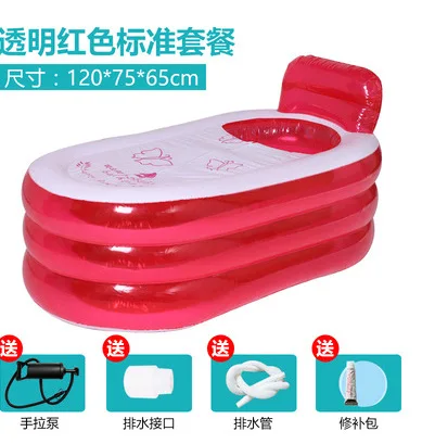 Inflatable Bathtub for Adults, PVC Portable Foldable Bathtub Luxury Extra Large SPA Bathtub, Inflatable Bathtub Household