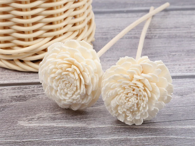 Handmade wood bamboo flowers Artificial Flowers for Decoration, Flower Bouquets, Centerpieces and DIY Home Decor