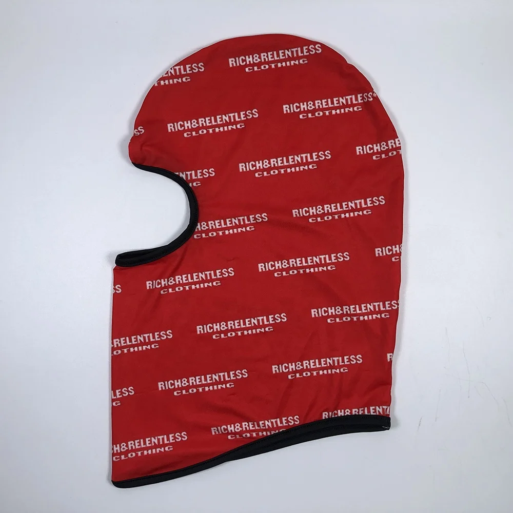 OEM new product acrylic unisex summer one hole cycling balaclava custom sublimation printing design polyester spandex ski mask