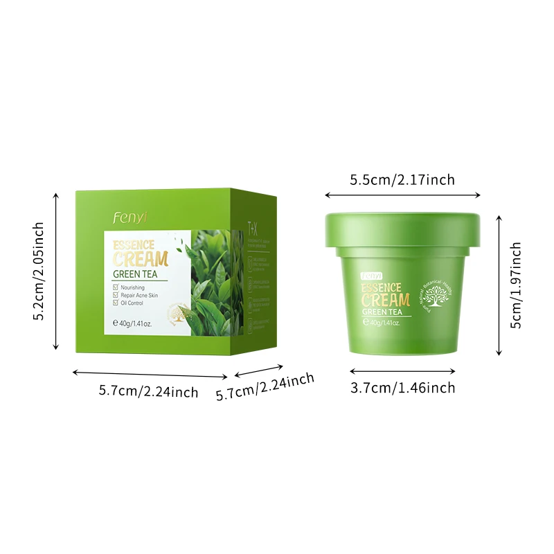 Fenyi Green tea  oil control moisturizer face cream 40g face beauty anti aging cream and wrinkles face cream
