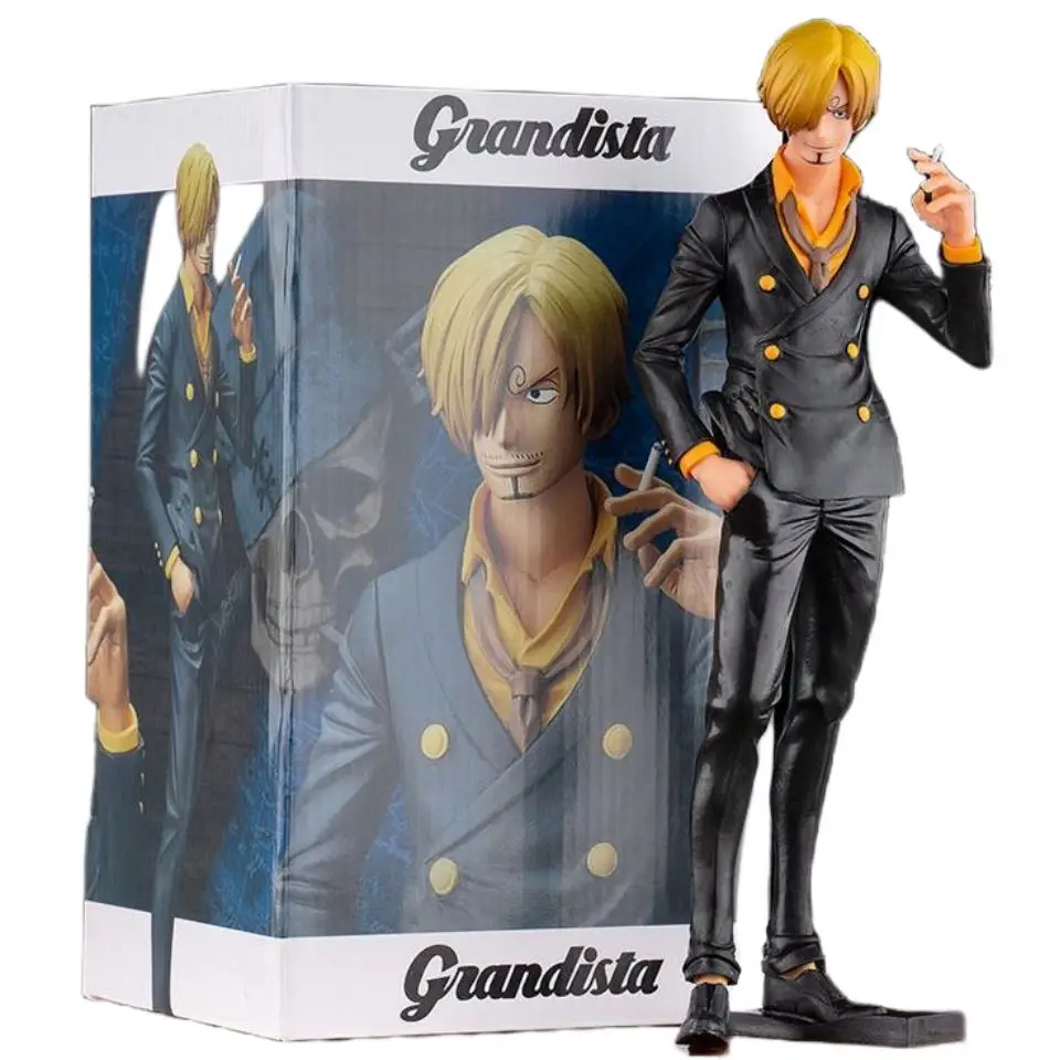 low priced Animation peripheral Toys doll model Sanji smokes Anime Figure One Pieces Action Figures