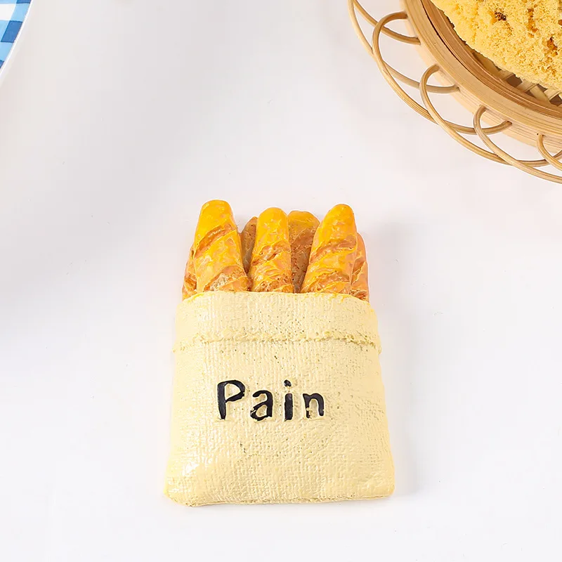 wenqi simulation large food play baguette tomato resin DIY accessories