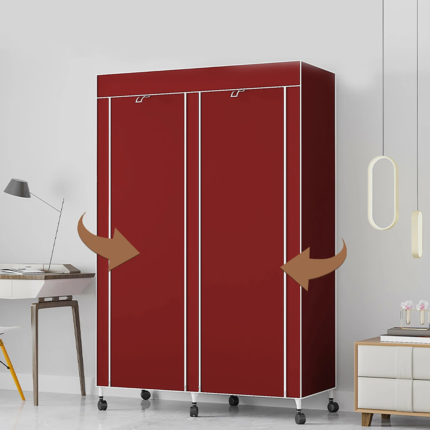 Hot sale No-woven Fabric wardrobe combination wardrobe bedroom Funiture Wardrobes Organizer