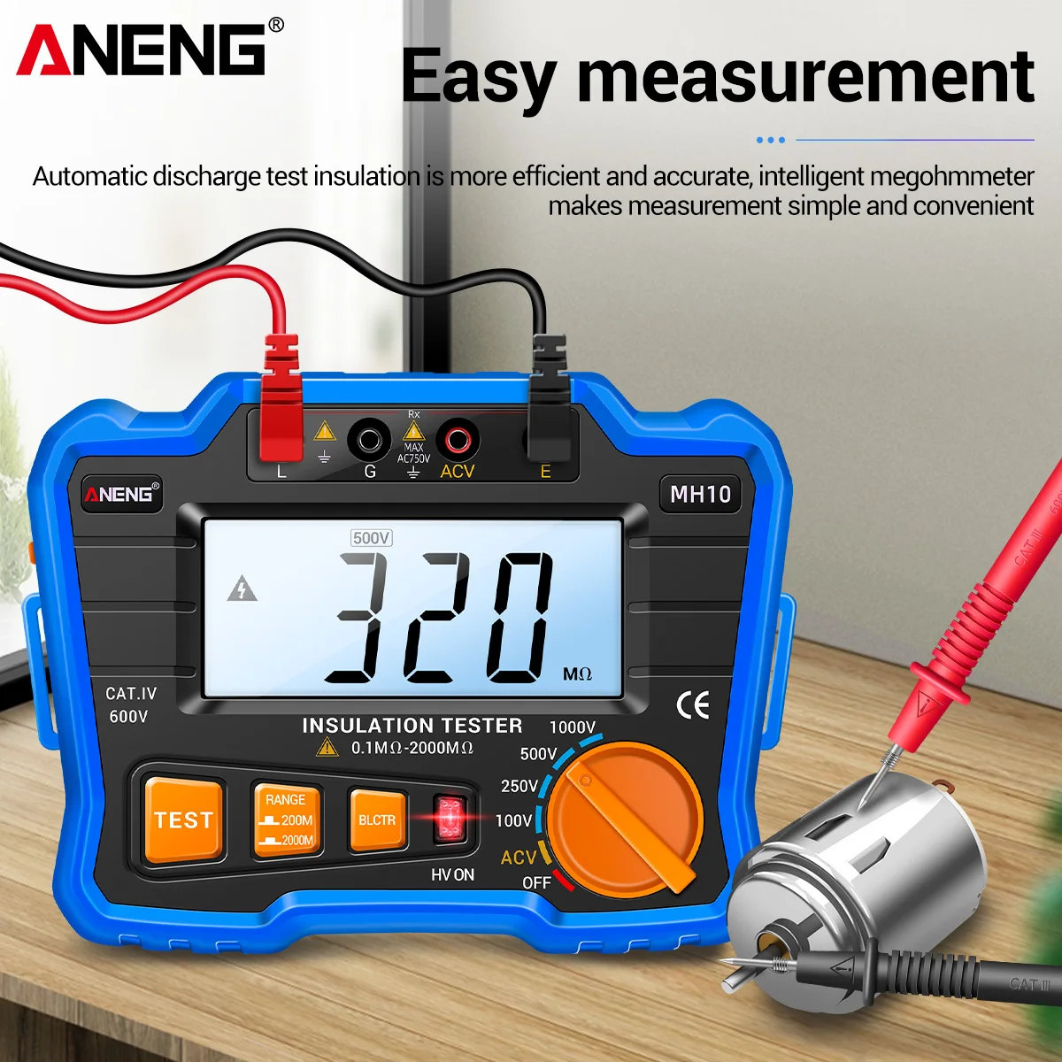 Измеритель изоляции ANENG MH10