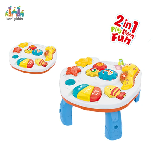 Konig Kids New Musical 2 In 1 Activity Center Musical Learning Educational Table Baby Toys