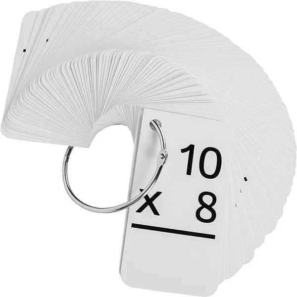 custom printed math educational learning flash cards for kids