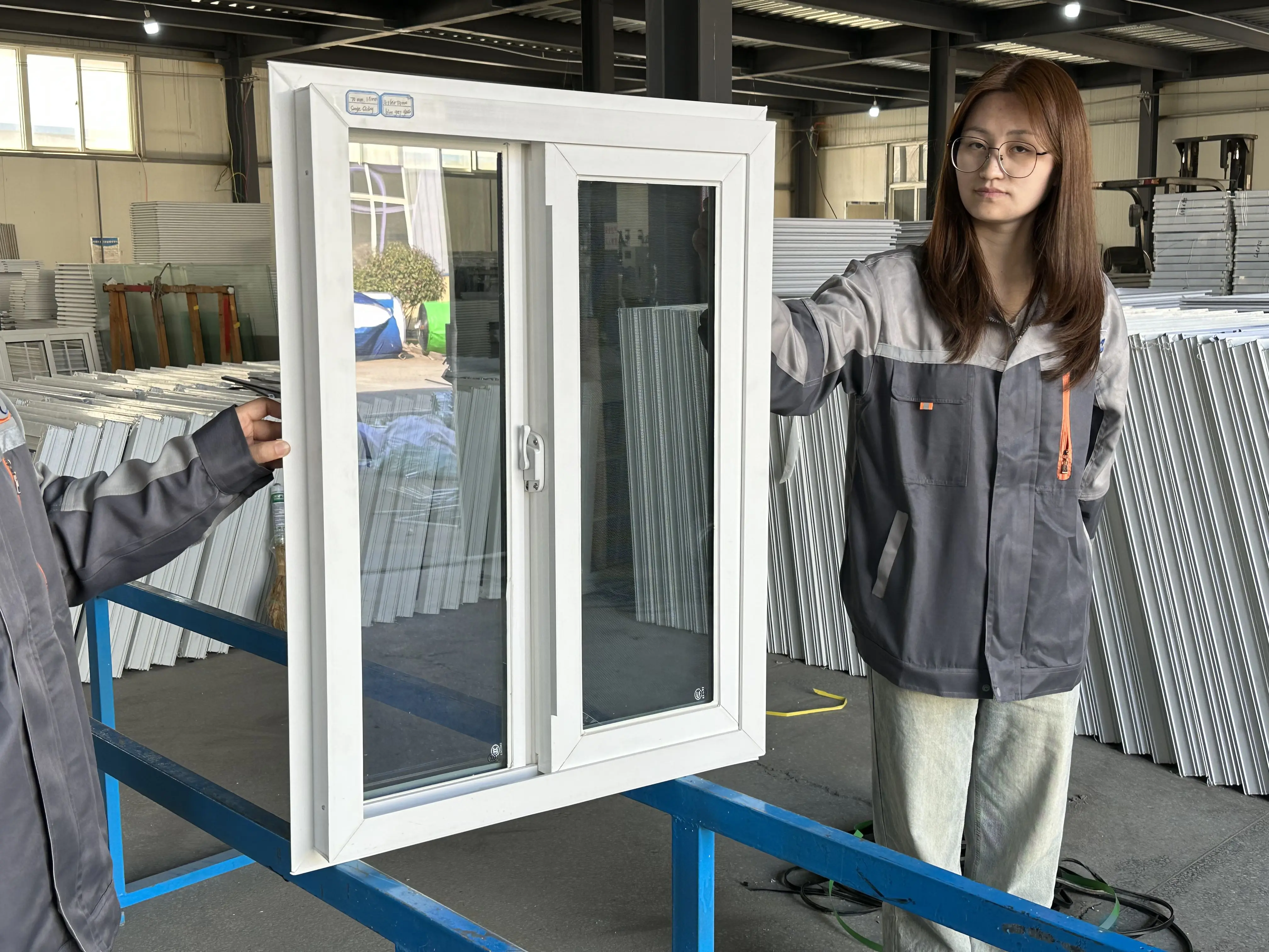 Restaurant Small Upvc Sliding  window  Customized Bathroom Narrow Frame Triple Glazed Sliding Windows