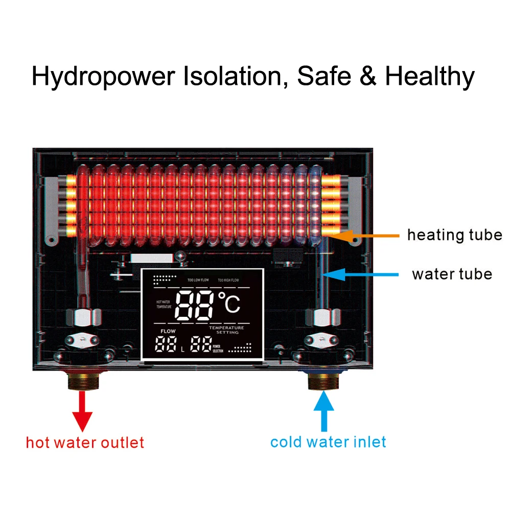 Bath Tub Water Heater Al Electric Water Heater Calefon Electrico de Agua